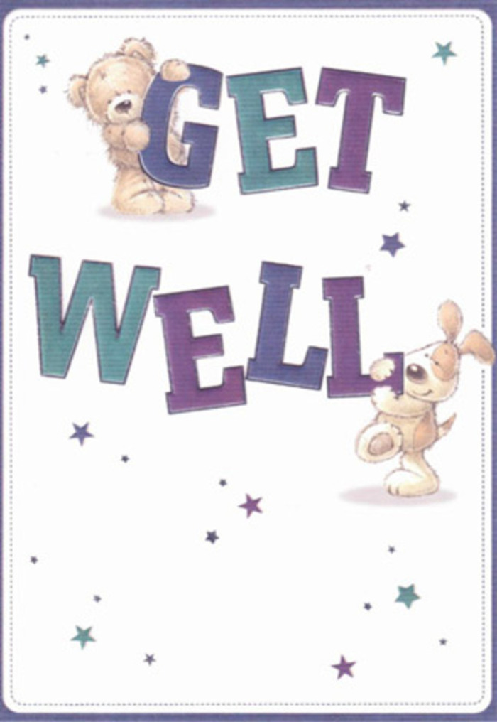 Infused with gentle encouragement, this get well card offers a vivid scene: a plump teddy bear and an animated puppy, both surrounded by twinkling stars set against a luminous pale background, share a wordless hope that seems to linger in Wembley's welcoming air. The confident, large lettering in purple and aqua shades echoes the colours of early evening skies over Barham Park, grounding the scene in feelings of strength and reassurance. The textured fur of the bear and the velvety ears of the pup provide a nearly touchable softness, their jovial demeanour radiating calm and optimism-much like the scent of fresh flowers awaiting delivery across Wembley's bustling neighbourhoods. Crafted with the careful attention of a seasoned florist, each star and curve in the illustration carries intention: to brighten someone's day and offer a gentle boost. Sent with a thoughtfully arranged bouquet, this card transforms well wishes into tangible support, underscoring the community's spirit as seen in every thoughtful gesture from Flower Delivery Wembley. Its light, airy composition is tailor-made to uplift the tough moments, carrying warmth to every age.