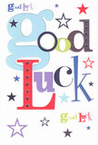 This bright and cheerful good luck card is filled with the spirit of Wembley-a supportive message for new adventures, woven through with a vibrant symphony of colours and fonts. The phrase 'Good Luck' is playfully arranged in lush pastel blue, buoyant red, mossy green, and rich purple, each letter crafted as if by a careful florist mixing petals for the ideal posy. Whimsical bursts of navy, lilac, and lemon leap joyfully across the snowy white background, scattered like stardust above the local parks and markets. The card's flat, smooth surface hints at the satisfaction of quality paper under your fingertips, while its design exudes heartfelt encouragement-perfect for wishing good fortune to friends and loved ones across Wembley, whether embarking on an exam, a performance, or a new chapter. Each thoughtful detail reflects the optimism and unity at the core of our neighbourhood.